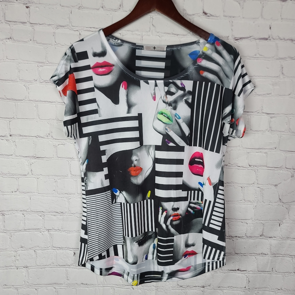 Blu Planet. Graphic Shirt. Sz L